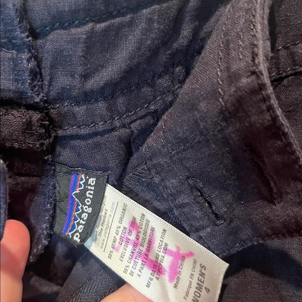 Patagonia Women’s Island Hemp Cropped Capri Pants Blue Size 4 - Picture 10 of 11